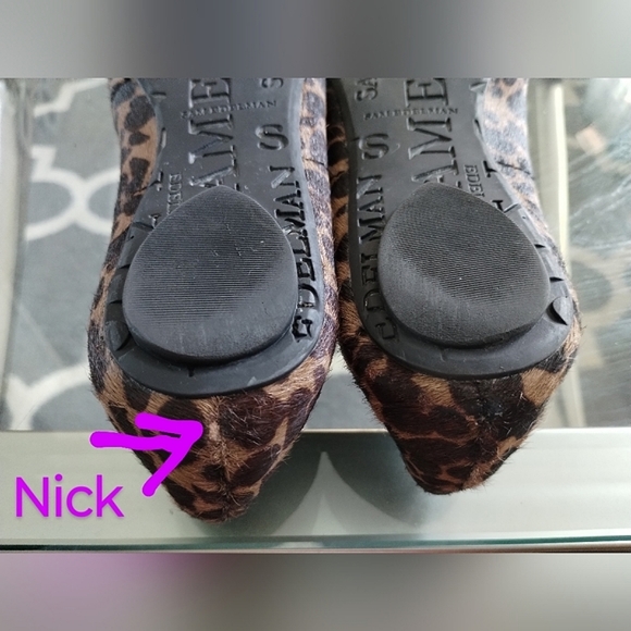 Sam Edelman "Caper" Jeweled Animal Print Ballet Flats - Picture 15 of 15